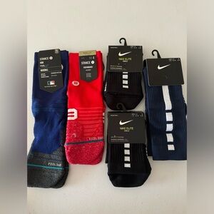 5 Pairs of Performance Cushioned Socks - Stance and Nike